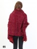 Premium Faux Fur Cape with Rose Imprints & Sleeves